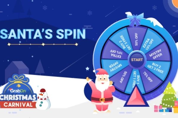 spin the wheel game for marketing in christmas